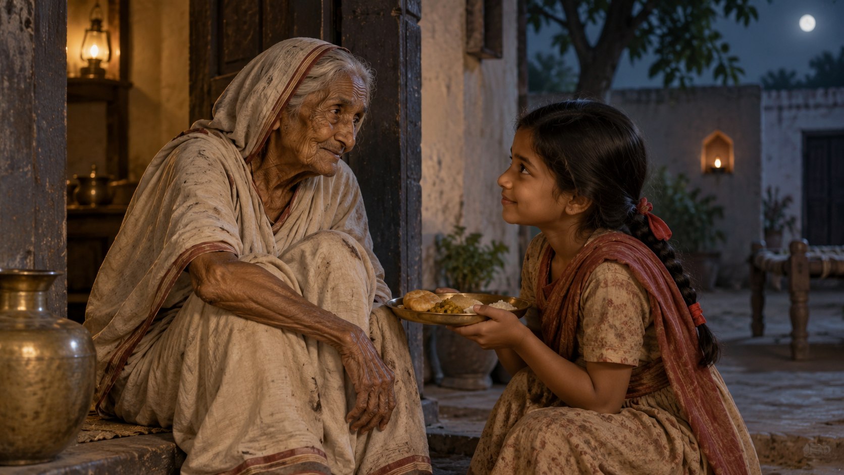 बूढ़ी काकी literary visualization